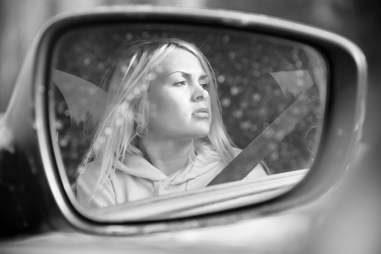 power of enough woman looking reflection